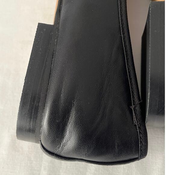 Steve Madden Glossy Black Ballet Flats Womens Size 10 Bow Work Church Minimalist - Picture 12 of 12